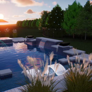 instant download modern pool design