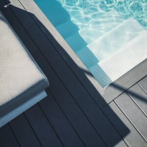 Contemporary Pool with Waterfall